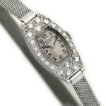 Ladies Patek Philippe 18ct White Gold & Diamonds c1937 mobile navigation (2)