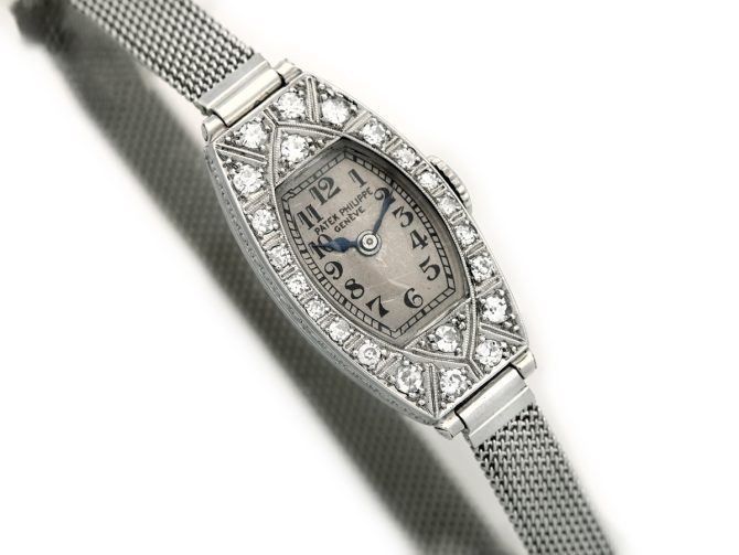 Ladies Patek Philippe 18ct White Gold & Diamonds c1937 (2)