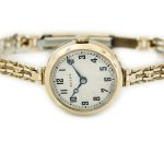 Ladies Rolex 9ct 1930 Guilloche Dial mobile navigation (14)