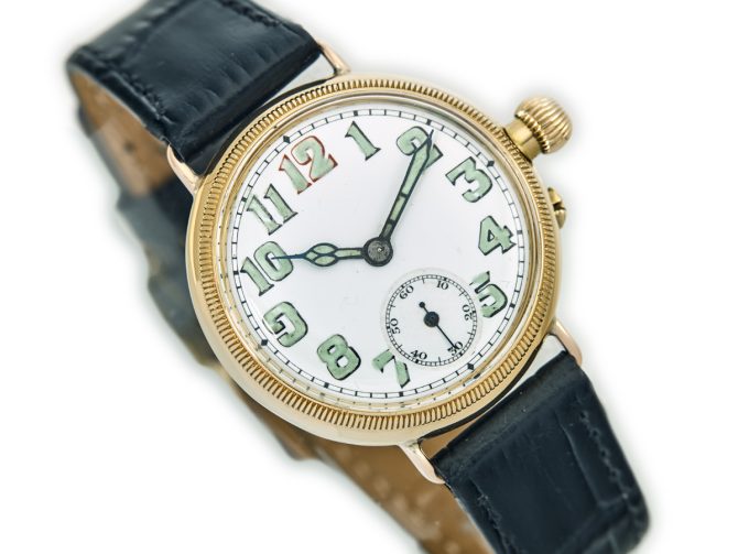 François Borgel Officers Watch 18ct 1916 (2)