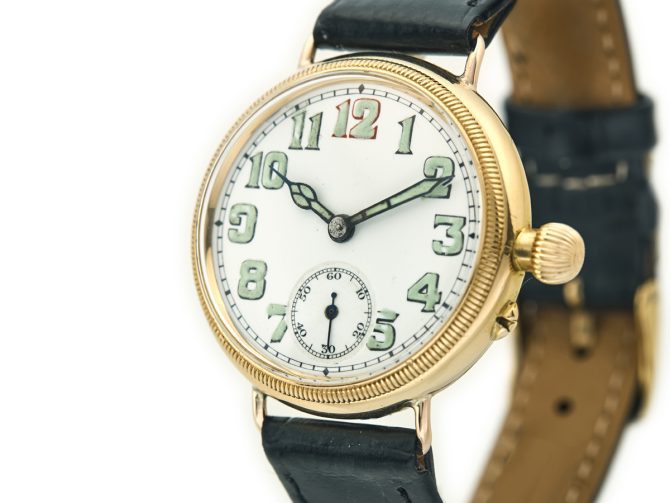 François Borgel Officers Watch 18ct 1916 (5)