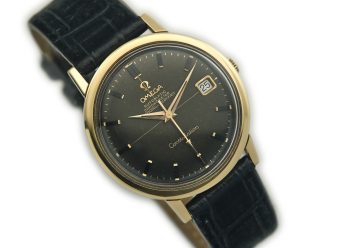 OM1837 Omega Constellation Date Black Dial 18ct 1968 1 1200×900