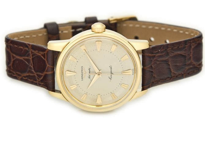 Longines Conquest Automatic Cal.19AS 18ct 1955 (7)