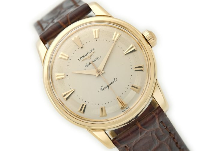 Longines Conquest Automatic Cal.19AS 18ct 1955 (1)