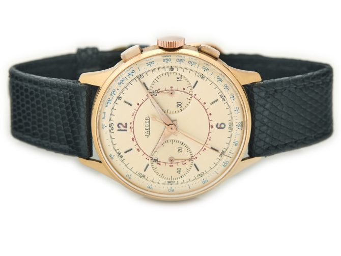 Jaeger-LeCoultre Chronograph Cal.285 18ct Pink Gold 1955 (7)