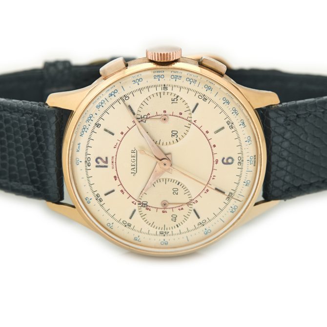 Jaeger-LeCoultre Chronograph Cal.285 18ct Pink Gold 1955 (14)