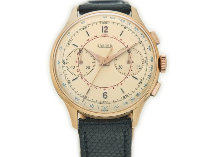 Jaeger-LeCoultre Chronograph Cal.285 18ct Pink Gold 1955 (4)