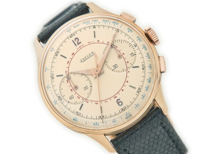 Jaeger-LeCoultre Chronograph Cal.285 18ct Pink Gold 1955 (1)