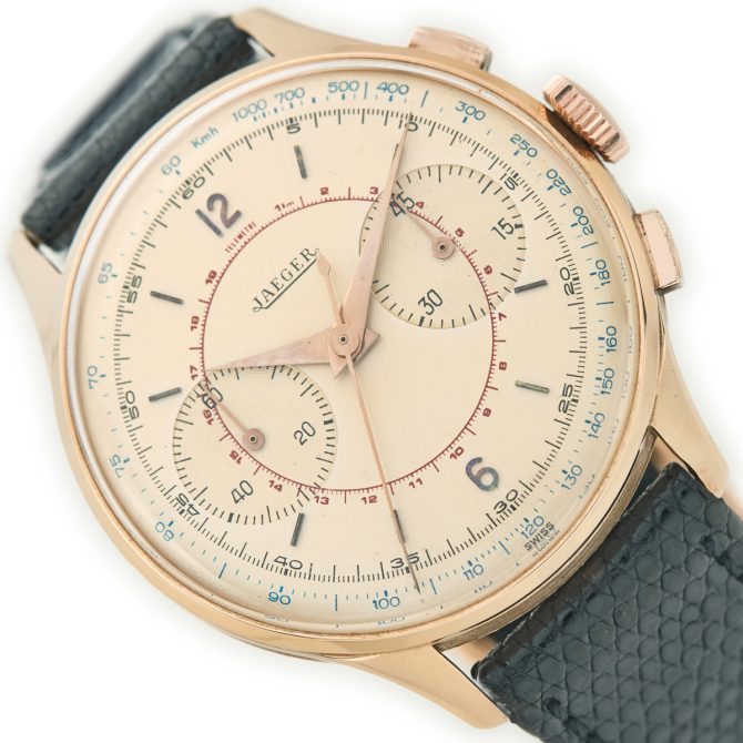 Jaeger-LeCoultre Chronograph Cal.285 18ct Pink Gold 1955 (15)