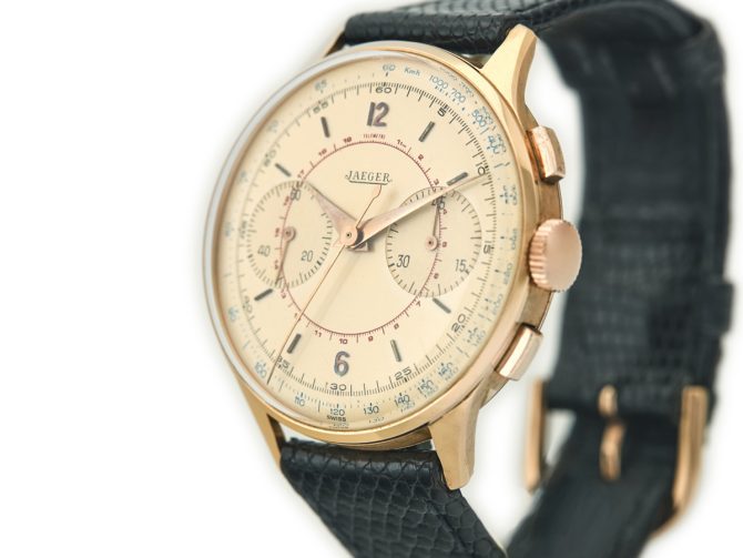 Jaeger-LeCoultre Chronograph Cal.285 18ct Pink Gold 1955 (5)