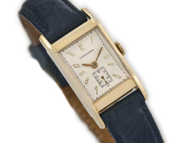 Longines Tank Case 14ct c1943 (2)