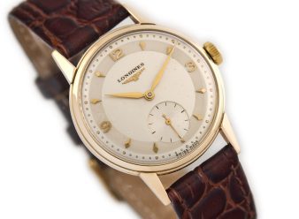 L1863 Longines Sub Dial 9ct 9k Gold 1954 9 1200×900