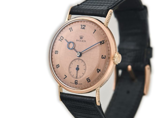 Rolex Precision Model Ref.4138 18ct Pink Gold c1935 (5)