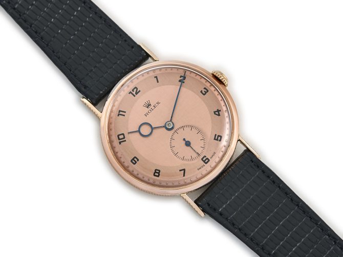 Rolex Precision Model Ref.4138 18ct Pink Gold c1935 (8)