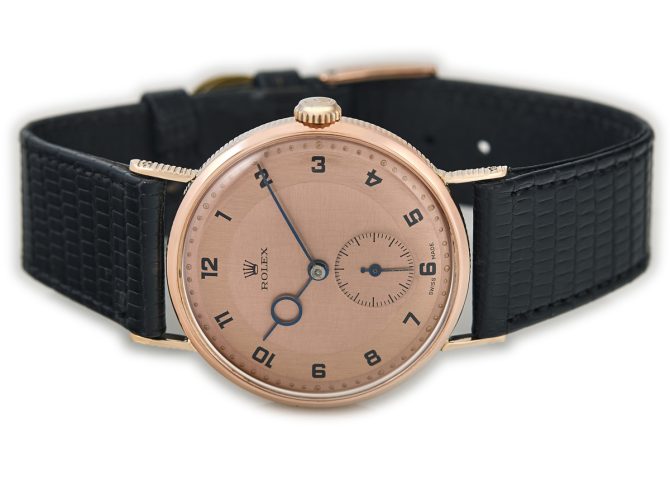Rolex Precision Model Ref.4138 18ct Pink Gold c1935 (7)