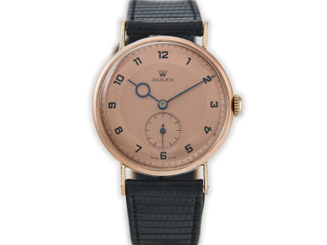 Rolex Precision Model Ref.4138 18ct Pink Gold c1935 (4)
