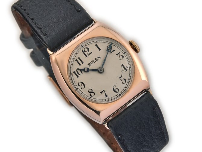 Rolex Cushion Cal.11 9ct Pink Gold 1922 (2)