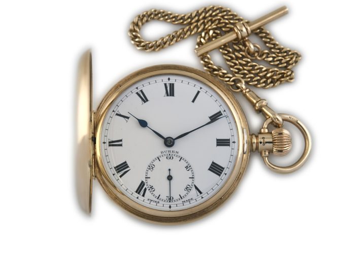 Buren Pocket Watch Cal.19 35/12 9ct 1936 (15)