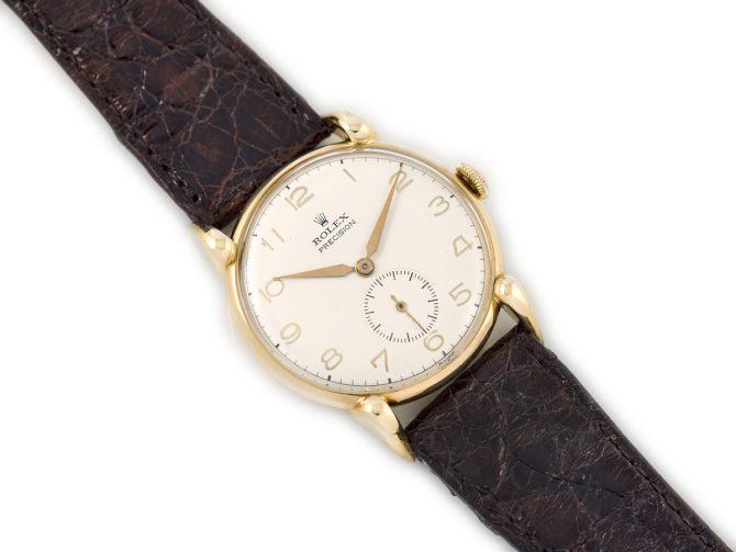 Rolex Precision Ref.4332 18ct c1945 (8)