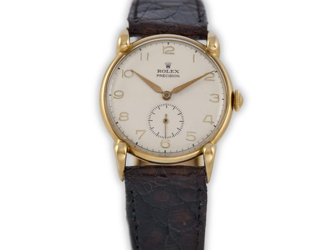Rolex Precision Ref.4332 18ct c1945 (4)