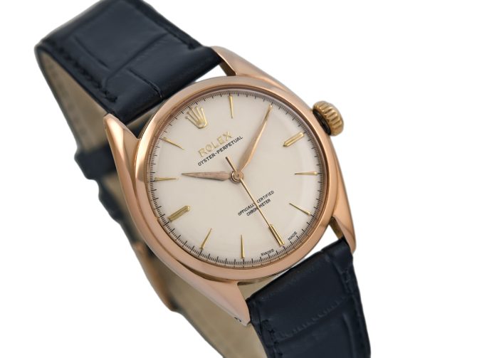 Rolex Oyster Perpetual Cal.A260 18ct Pink Gold 1952 (2)