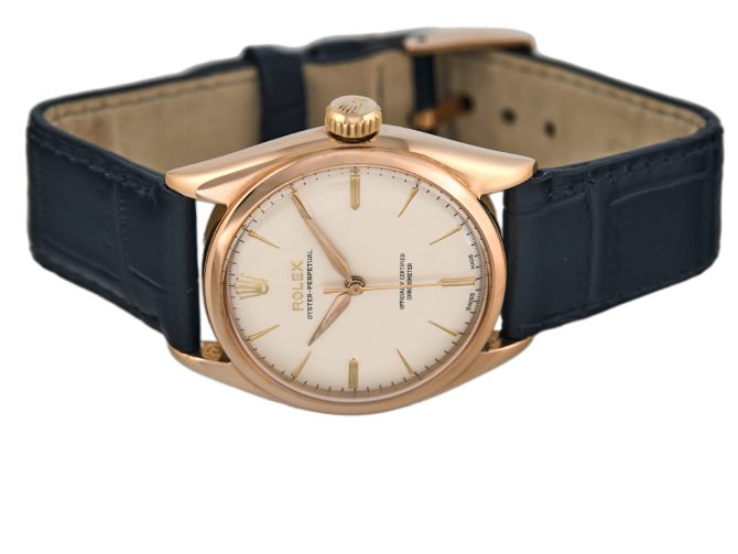 Rolex Oyster Perpetual Cal.A260 18ct Pink Gold 1952 (7)