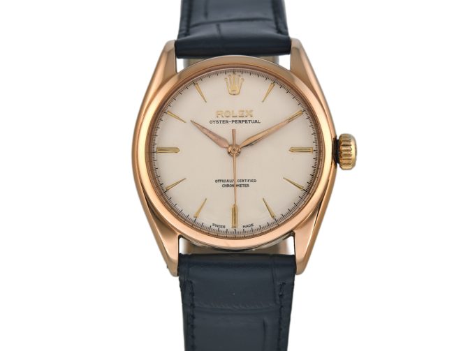 Rolex Oyster Perpetual Cal.A260 18ct Pink Gold 1952 (4)