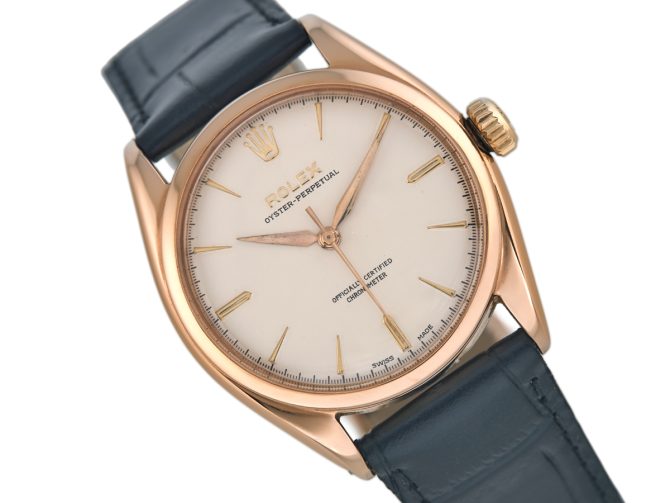 Rolex Oyster Perpetual Cal.A260 18ct Pink Gold 1952 (1)