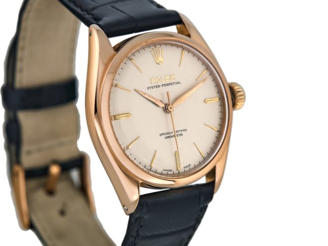 Rolex Oyster Perpetual Cal.A260 18ct Pink Gold 1952 (3)