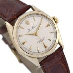 Rolex Oyster Perpetual Bubbleback Automatic 10ct 1951 mobile navigation (2)