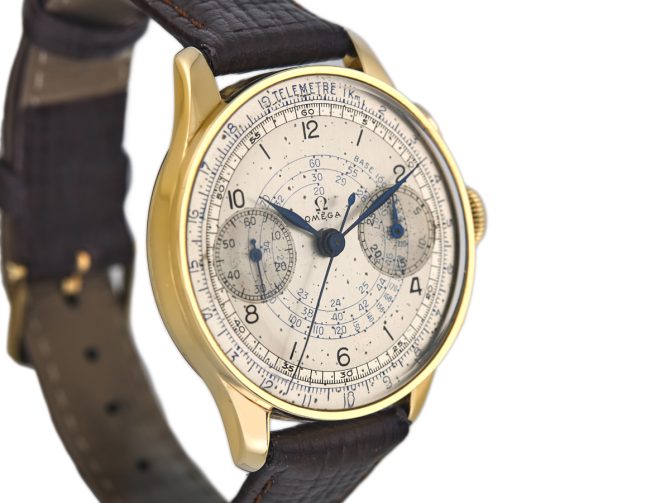 Omega Chronograph Cal.33.3 18ct 1940 (3)