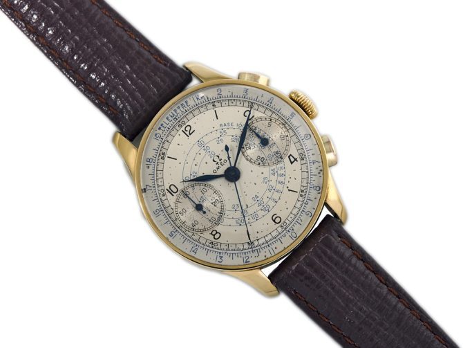 Omega Chronograph Cal.33.3 18ct 1940 (8)