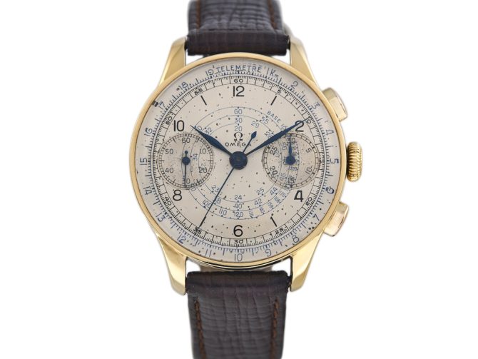 Omega Chronograph Cal.33.3 18ct 1940 (4)