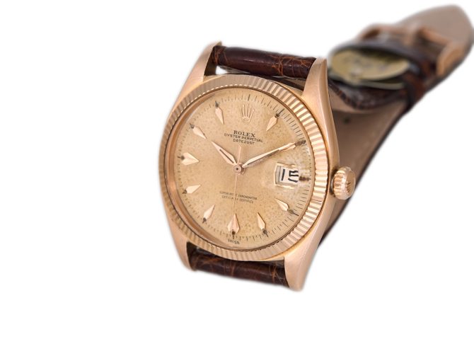 Rolex Oyster Perpetual Datejust Ref.6605 18ct Pink Gold 1959 (6)