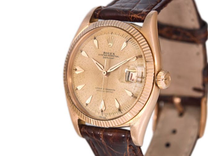 Rolex Oyster Perpetual Datejust Ref.6605 18ct Pink Gold 1959 (5)