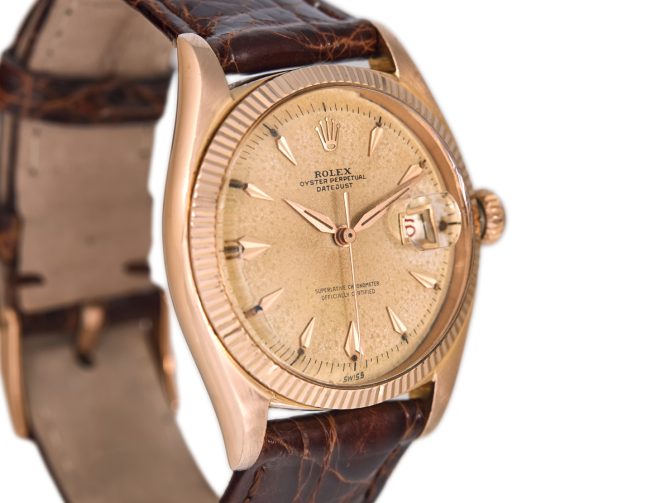 Rolex Oyster Perpetual Datejust Ref.6605 18ct Pink Gold 1959 (3)