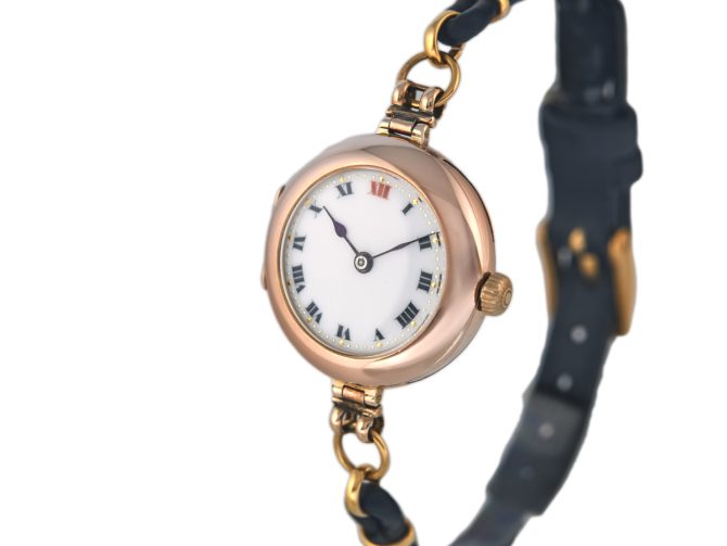 Ladies Rolex Cocktail Watch 9ct Pink Gold 1916 (5)