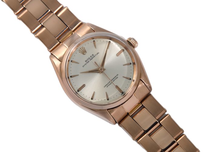 Rolex Oyster Perpetual Ref.1002 18ct Pink Gold 1952 (8)