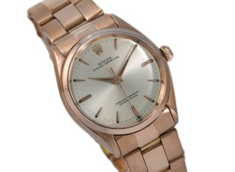 R1949 Rolex Oyster Perpetual 18ct 18k Pink Gold Oyster Bracelet 1952 1200×900