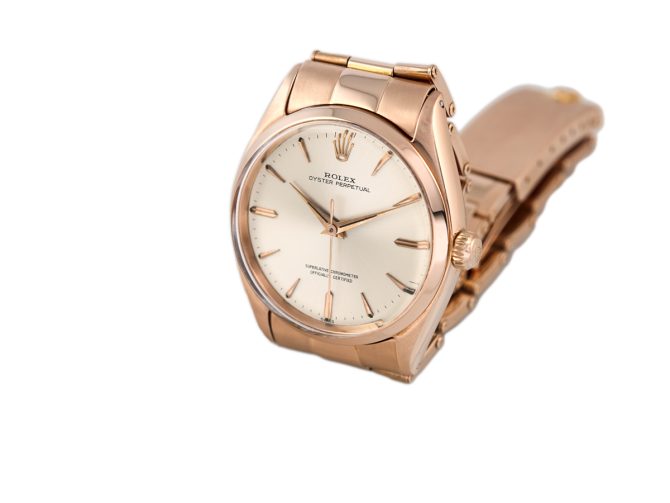 Rolex Oyster Perpetual Ref.1002 18ct Pink Gold 1952 (6)