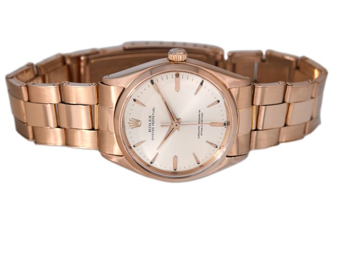 Rolex Oyster Perpetual Ref.1002 18ct Pink Gold 1952 (7)