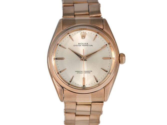 Rolex Oyster Perpetual Ref.1002 18ct Pink Gold 1952 (4)