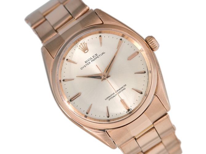 Rolex Oyster Perpetual Ref.1002 18ct Pink Gold 1952 (1)