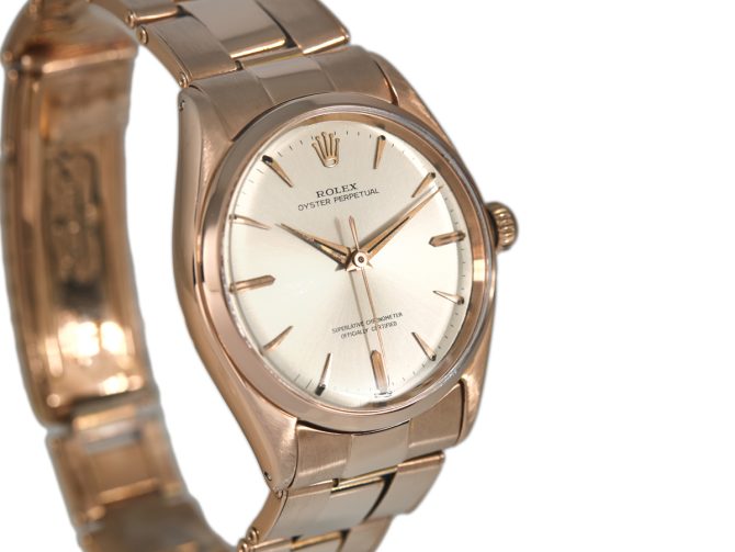 Rolex Oyster Perpetual Ref.1002 18ct Pink Gold 1952 (3)