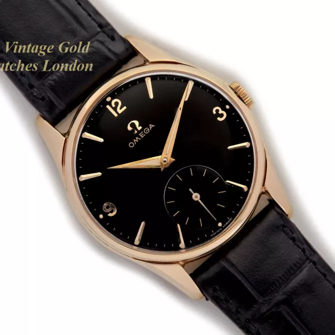 Omega Cal.268 9ct Black Dial, 1960 (15) (navigation)