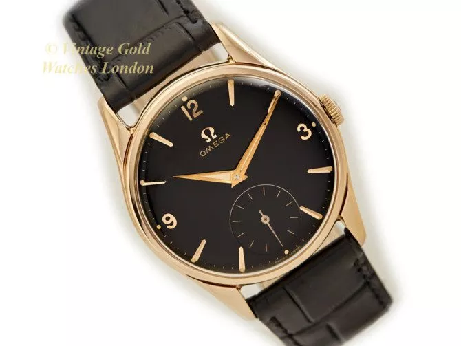 Omega Cal.268 9ct Black Dial, 1960 (1)