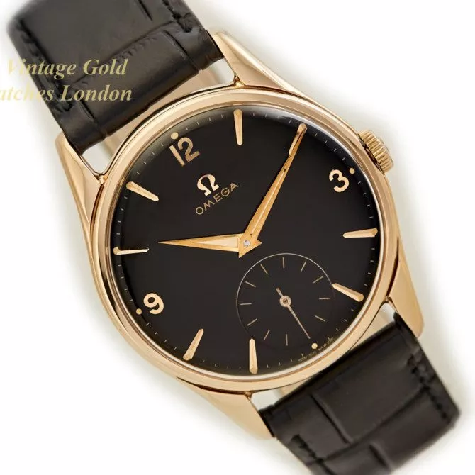 Omega Cal.268 9ct Black Dial, 1960 (1) (navigation)