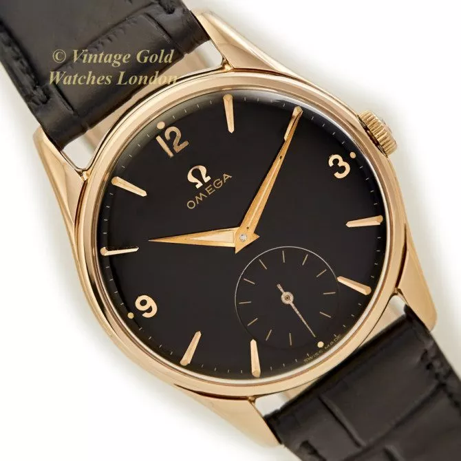 Omega Cal.268 9ct Black Dial, 1960 (27)