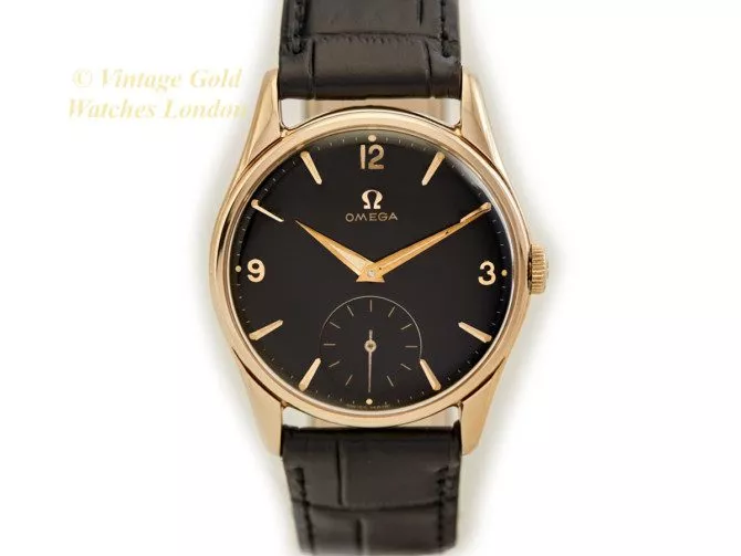 Omega Cal.268 9ct Black Dial, 1960 (7)
