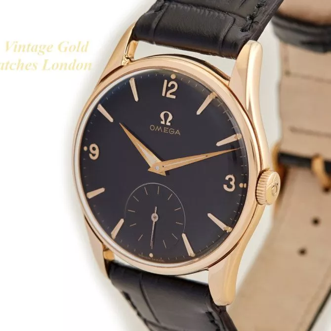 Omega Cal.268 9ct Black Dial, 1960 (9) (navigation)